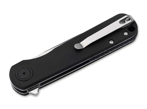Böker Magnum Bradock Black Taschenmesser 440B Stahl, G10 Griff, Flipper, Linerlock Böker Plus