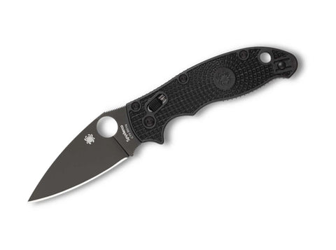 Spyderco Manix 2 Lightweight All Black – Ultraleichtes Taschenmesser mit Ball Bearing Lock Spyderco
