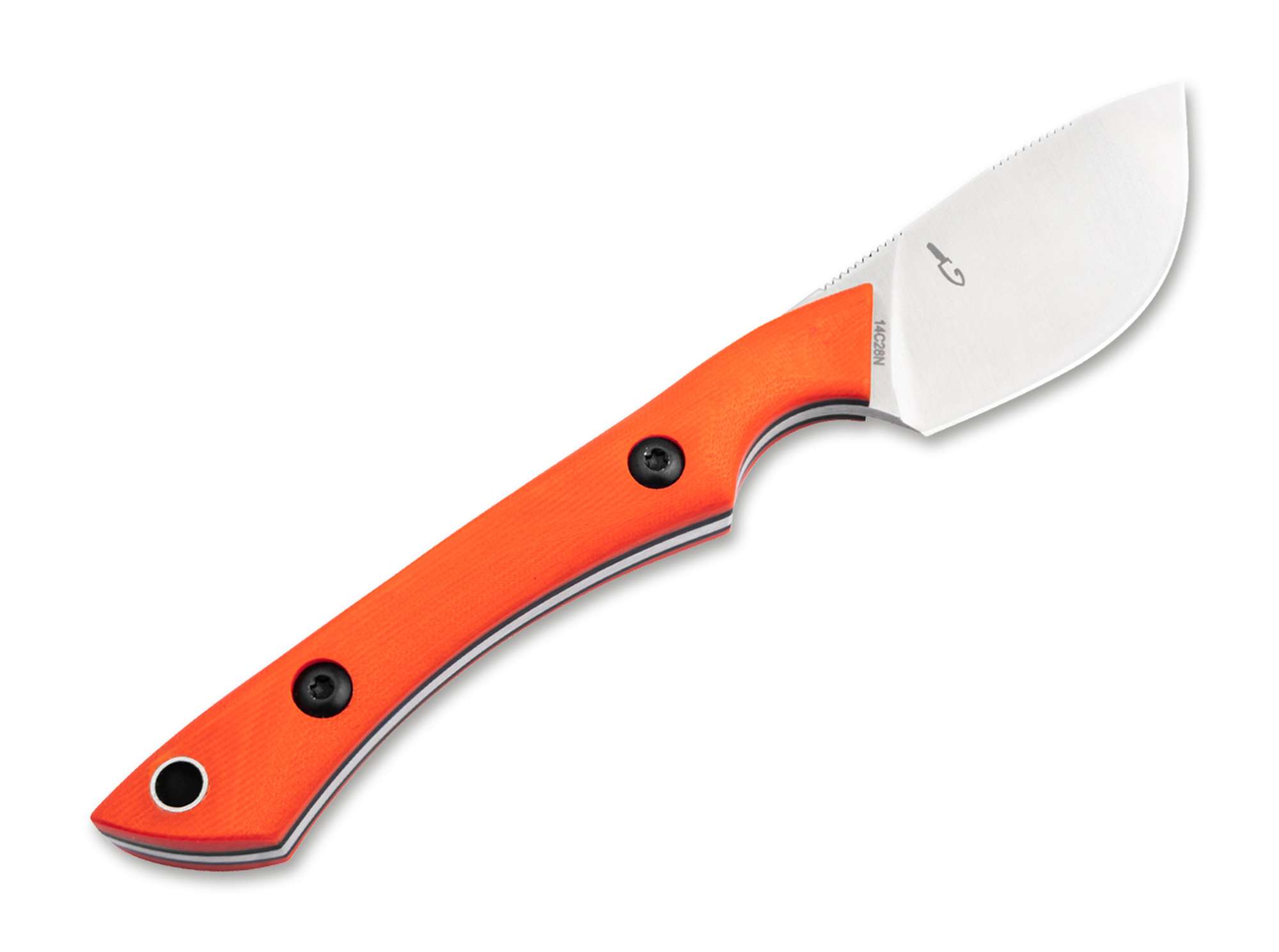 Böker Plus M.U.K. Orange – kompaktes Nessmuk-Fixed-Blade für Jagd & Outdoor