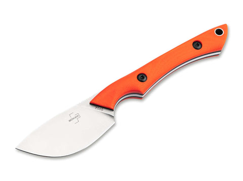 Böker Plus M.U.K. Orange – kompaktes Nessmuk-Fixed-Blade für Jagd & Outdoor