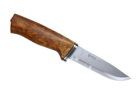 Helle Alden  12C27  Maserbirke Scandi Jagdmesser Lederscheide HELLE