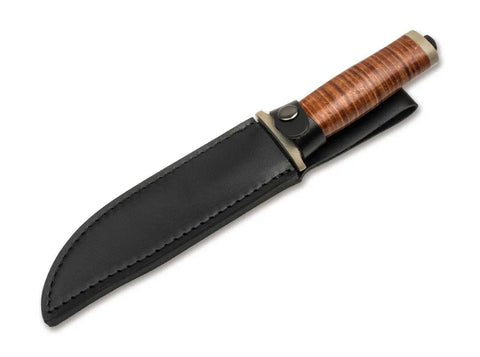 Böker Magnum Ranger Field Bowie Messer 440A Bowie Jagdmesser Outdoor Lederscheide Böker Magnum