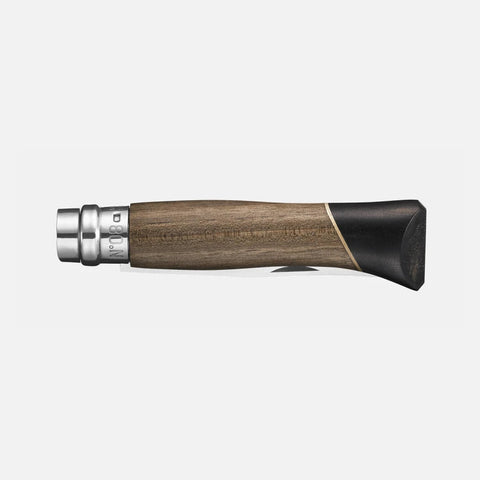 Opinel N°08 Atelier – Exklusives Taschenmesser mit Griff aus Nussbaum, Ebenholz & Ahorn Opinel