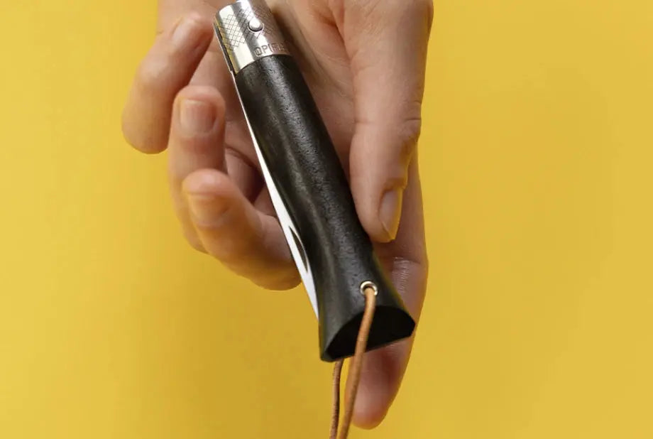 Opinel néo6 Opiflex Taschenmesser Ebenholz – 7 cm EDC, sicher & edel, Made in France Opinel