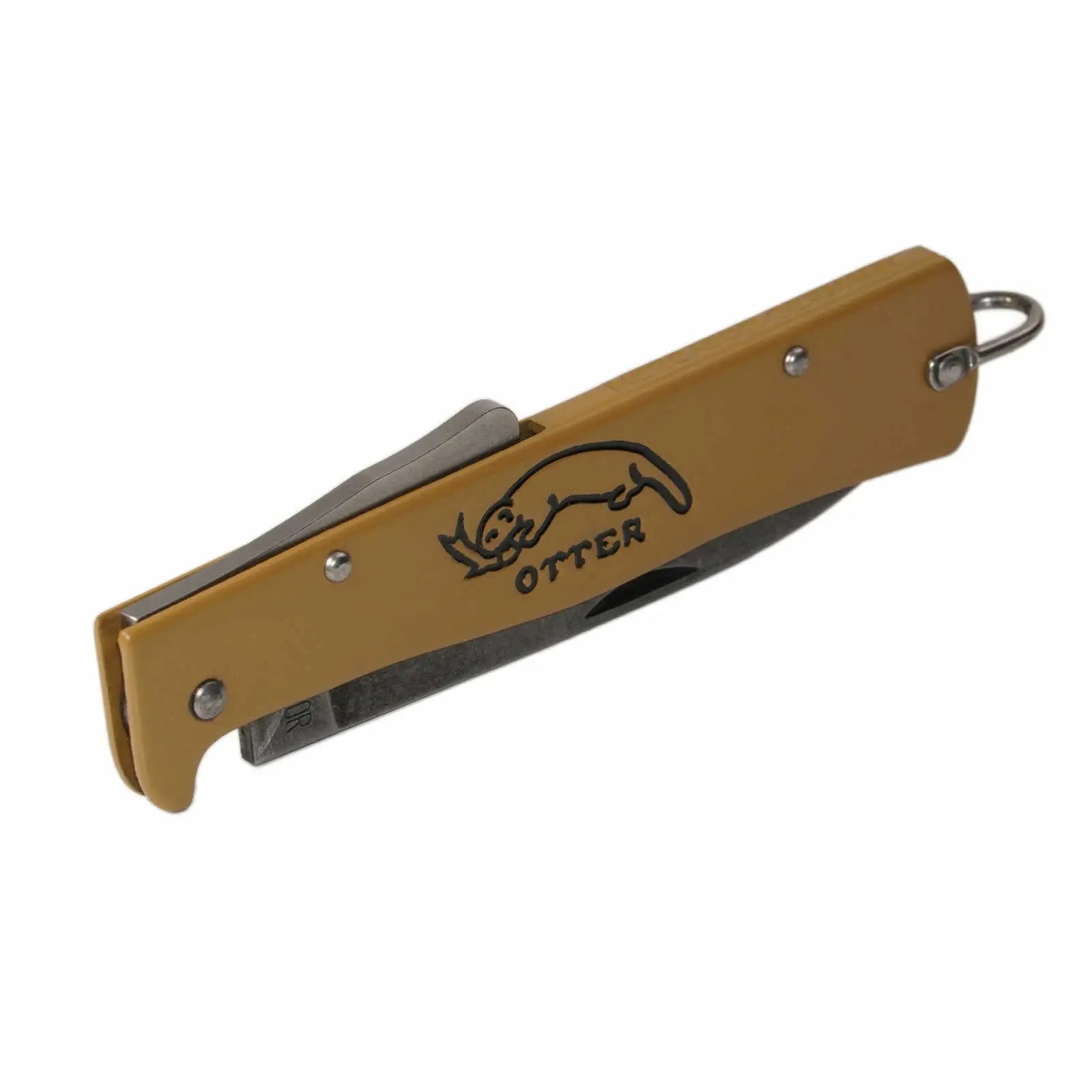 OTTER Mercator Sahara – Klappmesser mit C75 Stone Wash & sandfarbenem Griff, Solingen GMELCH