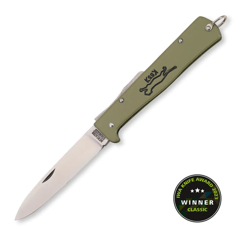 OTTER Mercator K55K Katze Schilfgrün – IWA Knife Award 2023, Black Cat, Solingen Otter