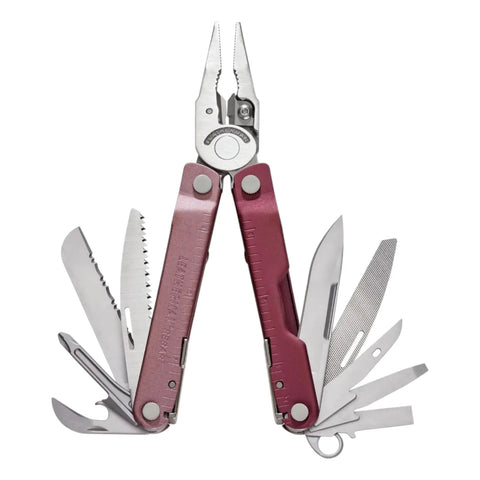 Leatherman Rebar® Heathered Cranberry 17 tools Leatherman