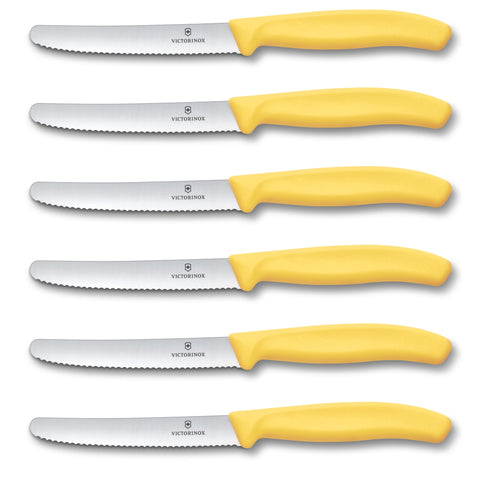 Victorinox Swiss Classic Tafelmesser mit Wellenschliff alle Farben Brotzeitmesser Frühstücksmesser