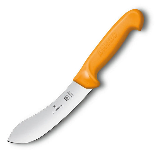 Victorinox Swibo Abhäutemesser 15 cm – Gerade Klinge, Profiqualität, Orange 5.8427.15 Victorinox