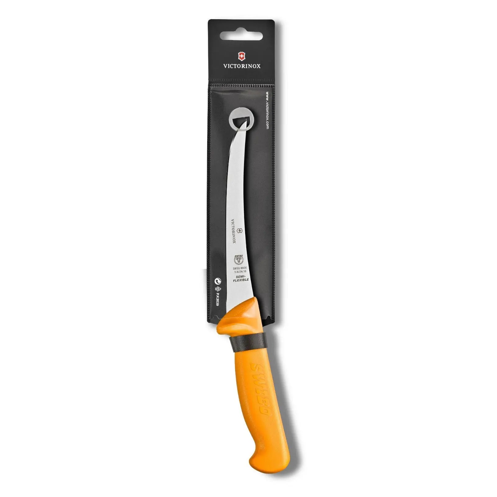 Victorinox Swibo Ausbeinmesser 16 cm gerade semi-flex – orange – Profi-Fleischermesser 5.8404.16 Victorinox