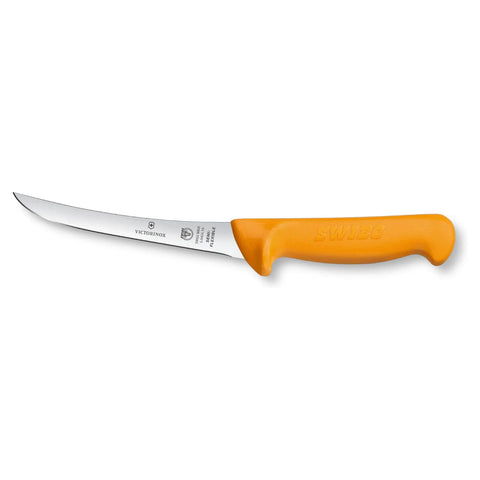 Victorinox Swibo Ausbeinmesser 16 cm gerade semi-flex – orange – Profi-Fleischermesser 5.8404.16 Victorinox