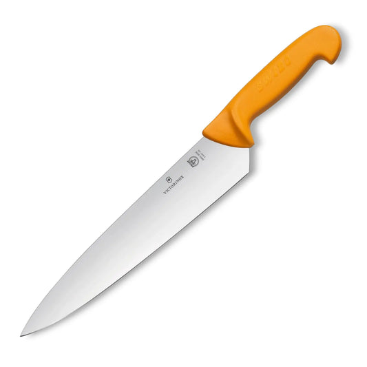 Victorinox Swibo Kochmesser 26 cm – Profi-Chefmesser in Orange – Extra scharf & ergonomisch 5.8451.26 Victorinox