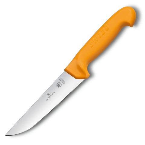 Victorinox Swibo Schlachtmesser 14 cm gerade – Victorinox Metzgermesser orange 5.8421.14 Victorinox
