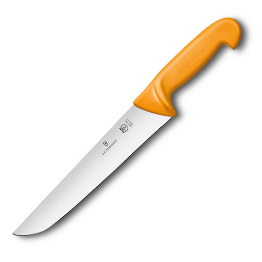 Victorinox Swibo Schlachtmesser 5.8431.24 – Gesamtansicht mit gerader 24 cm Klinge