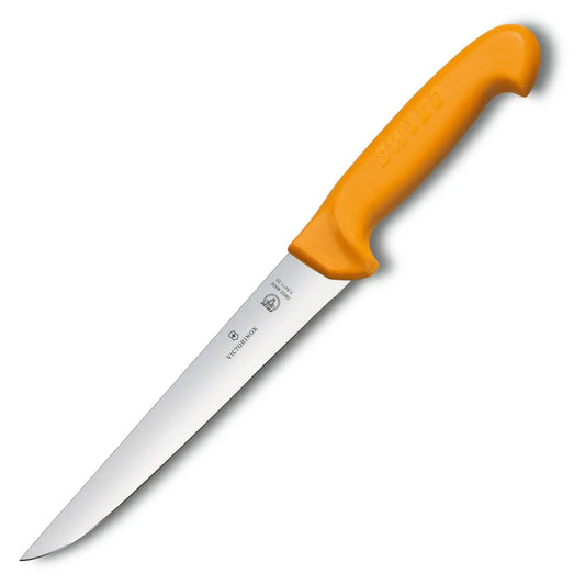 Victorinox Swibo Stechmesser 21 cm gerade – Victorinox Profi-Messer für Fleischverarbeitung und Metzgerei 5.8411.18 Victorinox