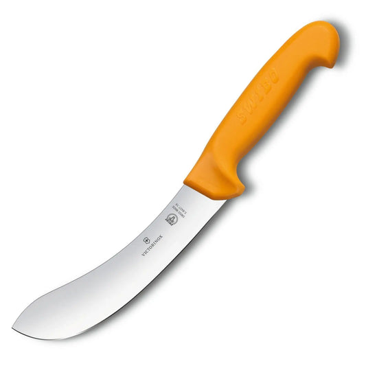 Victorinox Swibo Abhäutemesser mit 18 cm gerader Klinge – ideal für präzises Abhäuten. Ergonomisch, spülmaschinenfest & rutschfest 5.8427.18 Victorinox