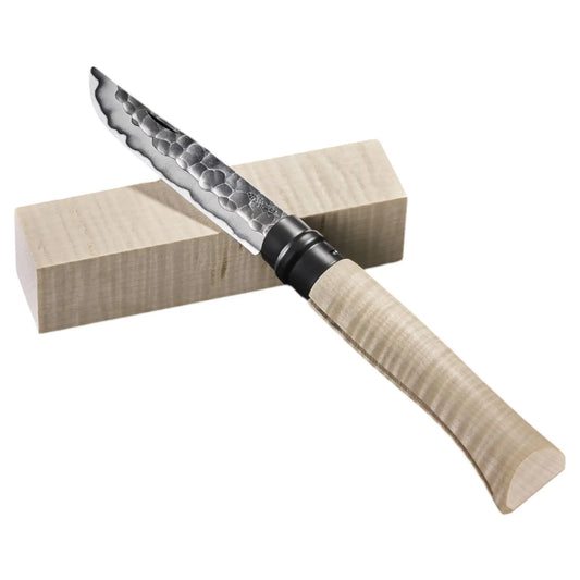 Opinel N°10 X Shiori Limited Edition – Japanisches Messer mit geflammtem Ahorngriff Opinel