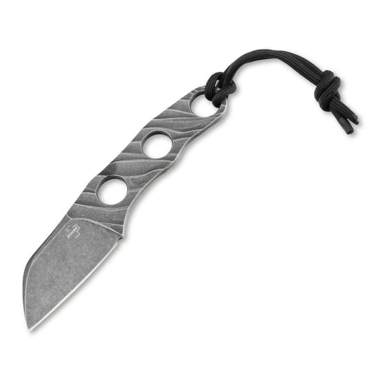 Böker Plus Kazhan Neck Knife – D2 Stahl, Kydex, Sheepfoot, 14 cm, EDC Messer Böker Plus