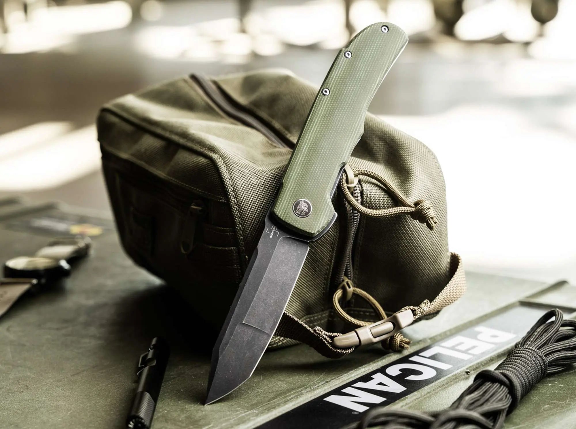 Böker Plus Tac-Master Taschenmesser – Nitro-V, Micarta, Linerlock, Terzuola, 23,5 cm Böker Plus