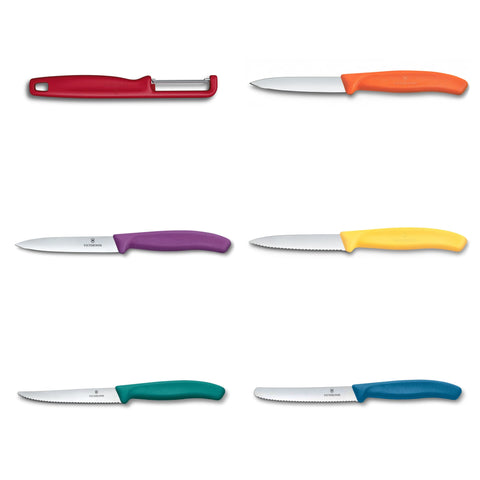 Victorinox Swiss Classic Utility Messerblock – 7-teilig, kompakt & farbenfroh 6.7126.6C1 Victorinox