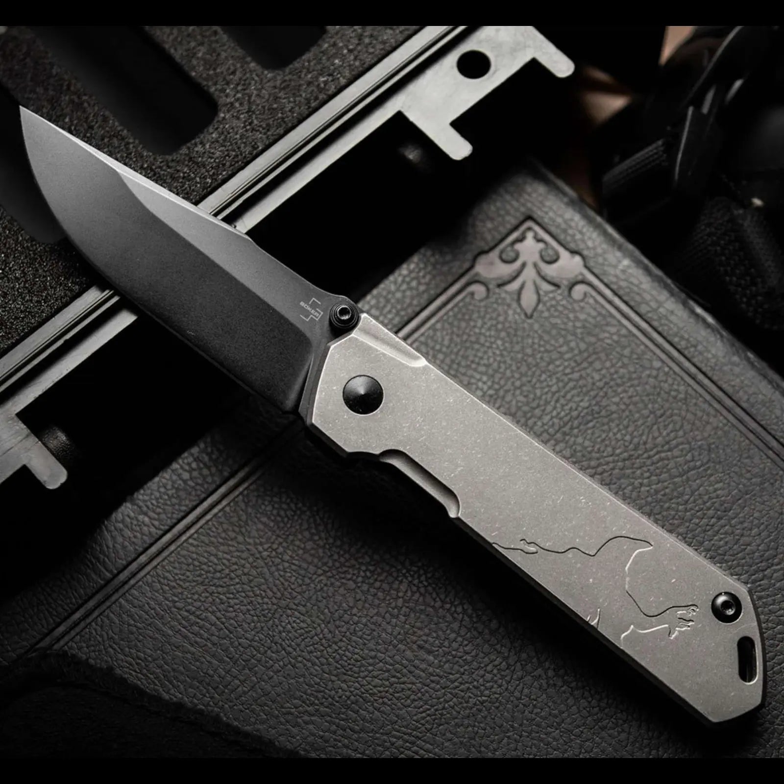 Böker Plus Raven Kihon Titan CPM-S35VN – Limited Edition 300 Stück – Framelock Böker Plus