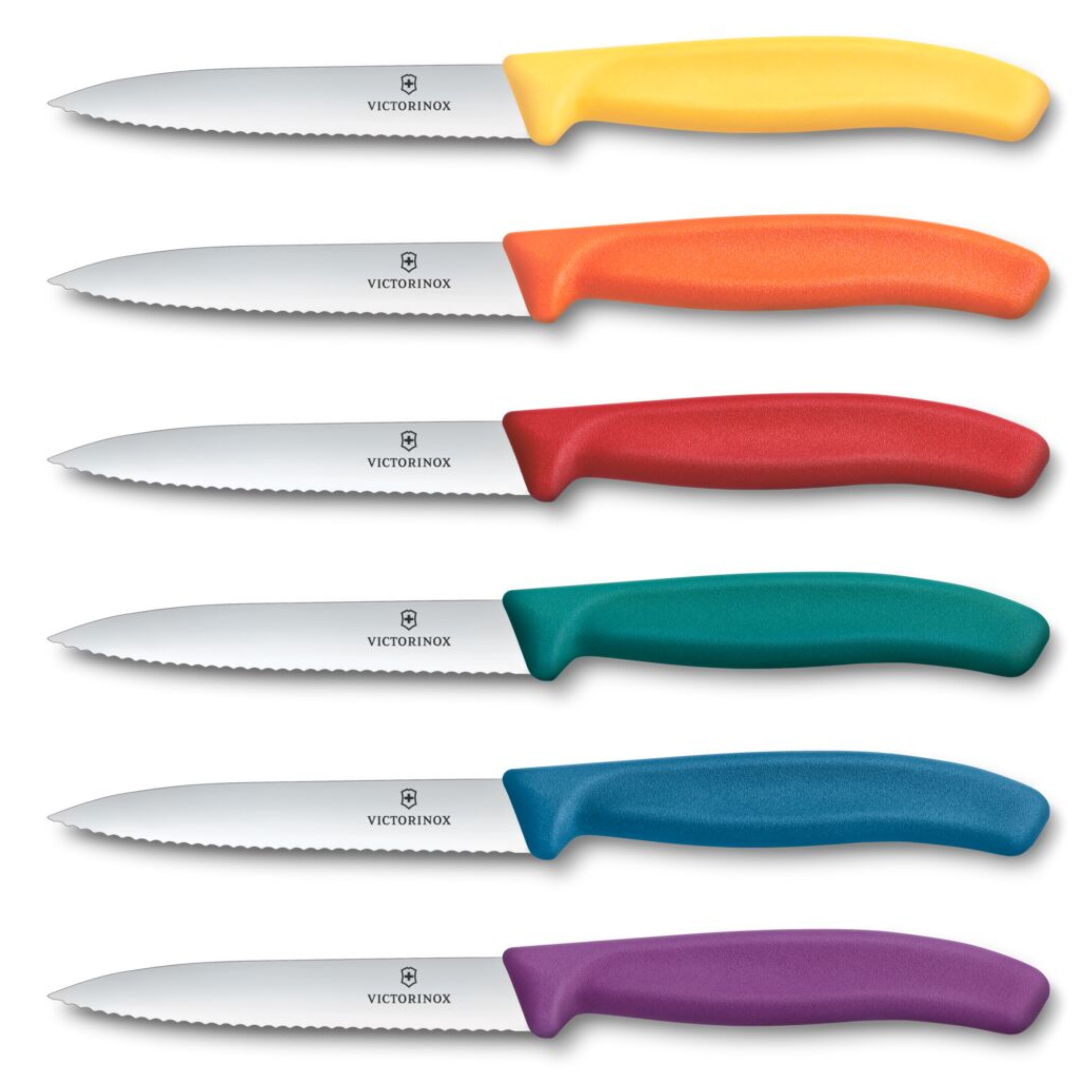 Victorinox Swiss Classic Gemüsemesser 10cm mit Wellenschliff spülmaschinenfest