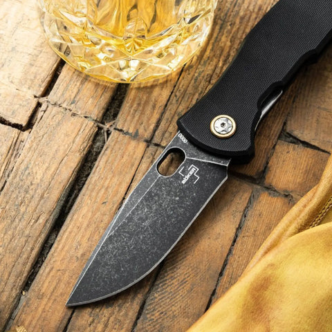 Böker Plus Fieldfolder D2 G10 Taschenmesser Voxnaes Stonewash Linerlock Böker Plus