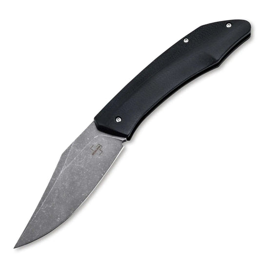 Böker Plus SamoSaur D2 G10 Slipjoint Messer Durand Lurquin Stonewash Clippoint Böker Plus