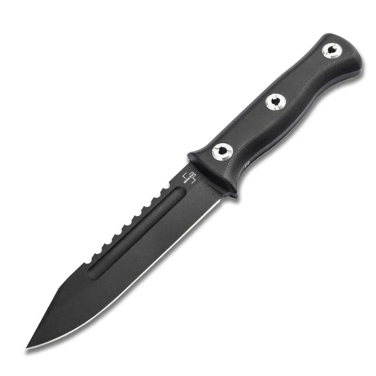 Böker Plus Pilot Knife 2.0 Feststehendes Outdoor Survivalmesser D2 Kydexscheide Böker Plus