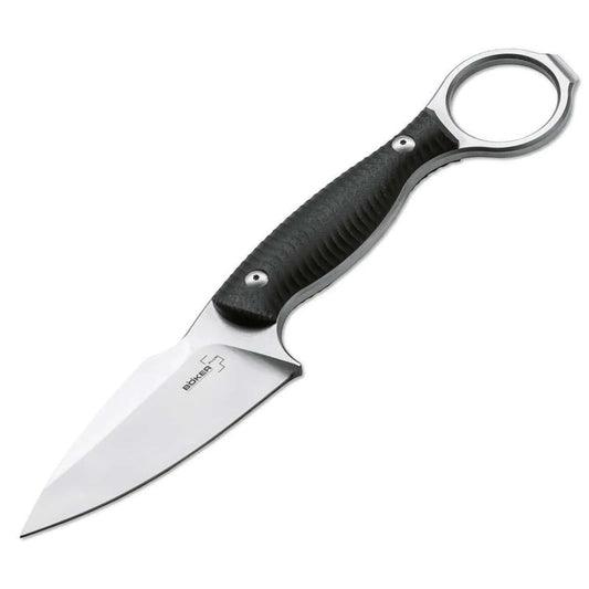 Böker Plus Accomplice D2 Feststehendes Messer EDC Neck Knife G10 Kydexscheide Böker Plus