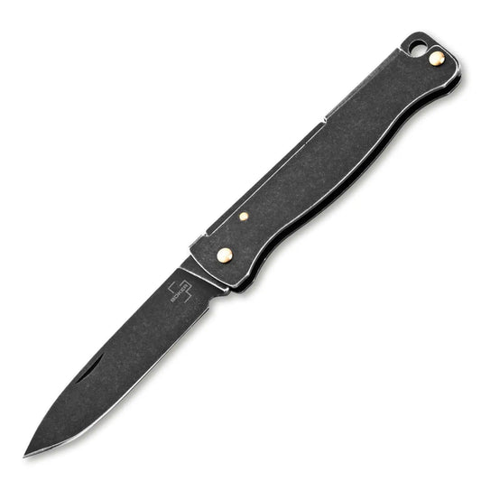 Böker Plus Atlas Mini Dark – Schlüsselbundmesser im Black-Stonewash-Finish