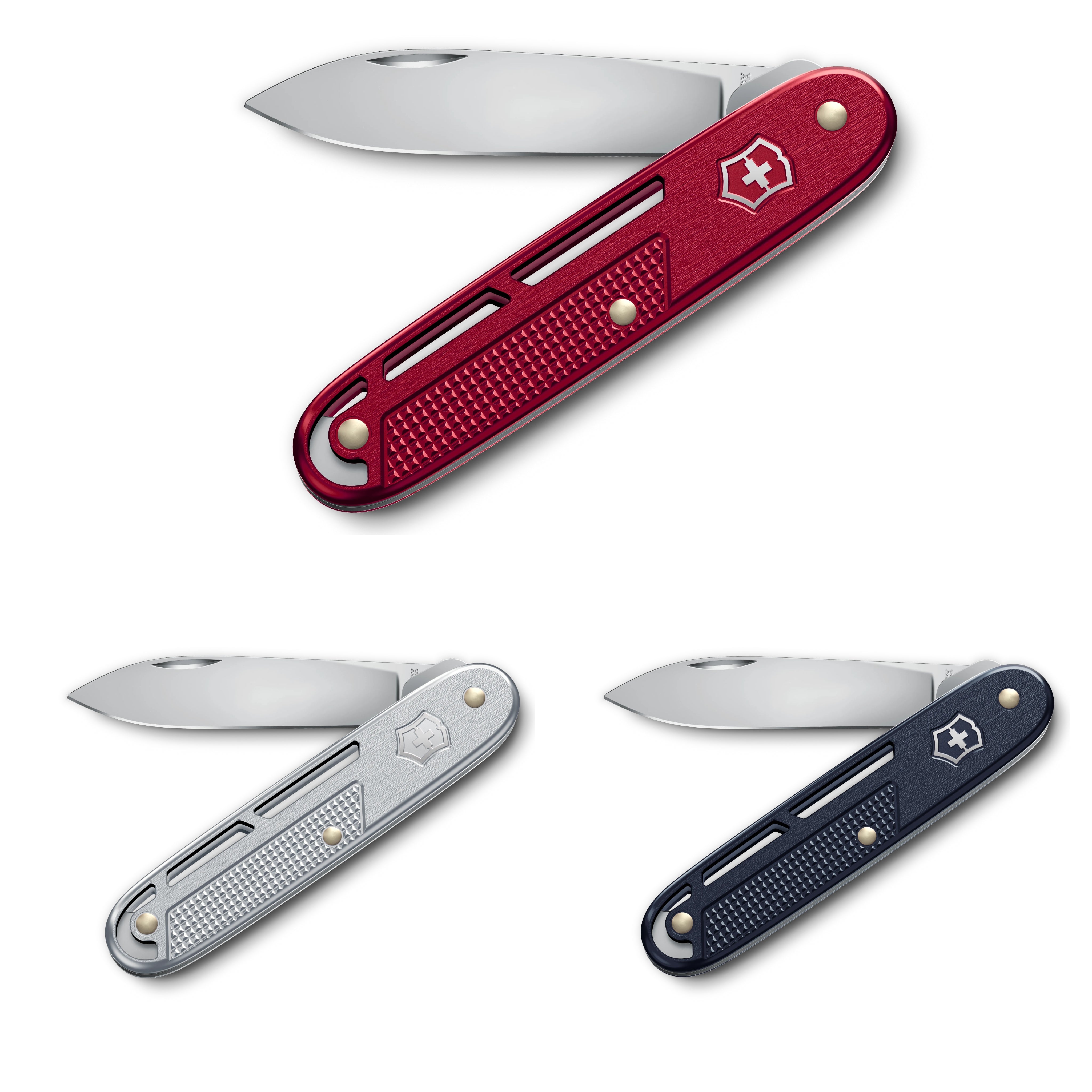 Victorinox Onefold Alox 93mm – Rot, Dunkelblau oder Silber – Kompaktes Taschenmesser
