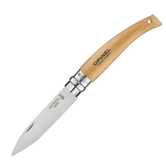 Opinel Gartenmesser N°08 – Robustes Unkraut- & Erntemesser mit Edelstahlklinge & Buchenholzgriff Opinel