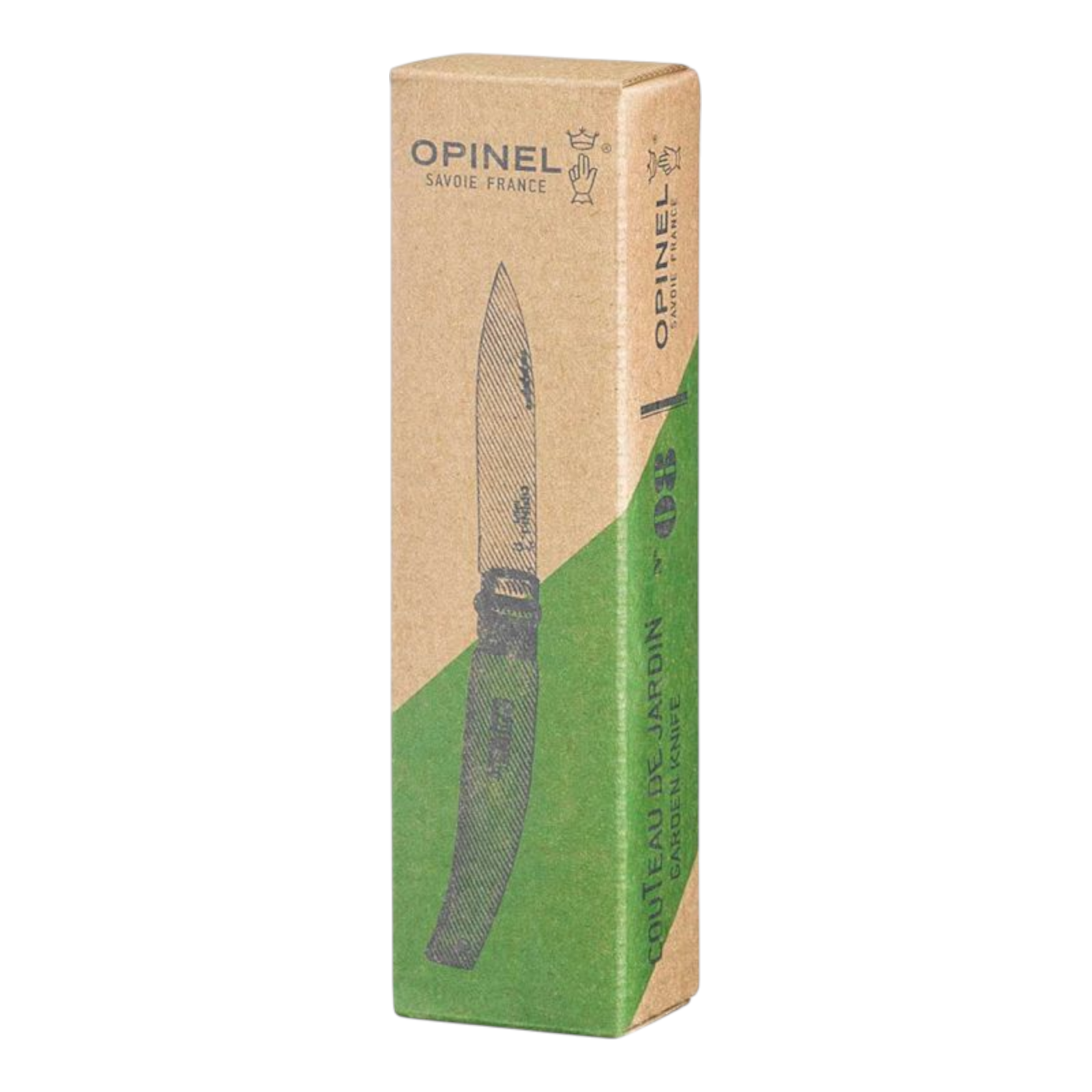 Opinel Gartenmesser N°08 – Robustes Unkraut- & Erntemesser mit Edelstahlklinge & Buchenholzgriff Opinel