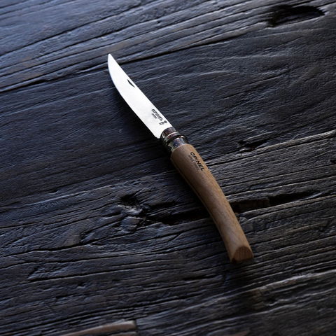 Opinel Effilé 8 Buche – Elegantes Slim-Taschenmesser mit Buchenholzgriff & 8 cm Edelstahlklinge Opinel