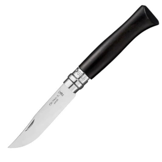 Opinel N°08 Ebenholz – Luxus-Taschenmesser mit tiefschwarzem Holzgriff & polierter Edelstahlklinge Opinel