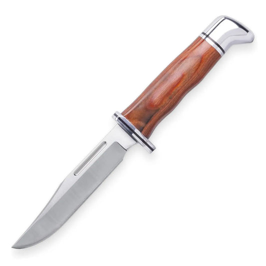 Buck Knives 117 Brahma – Jagd- und Outdoormesser mit 420HC Edelstahlklinge & Lederscheide Buck