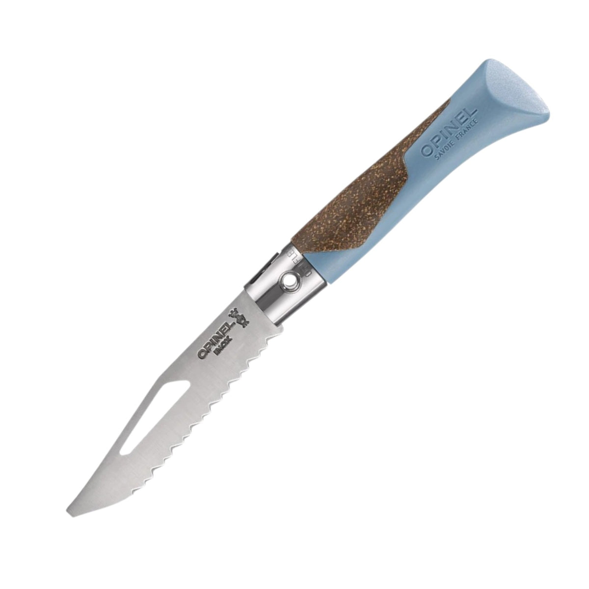Opinel néo7 Alpine Gletscherblau – Taschenmesser für den Bergsport