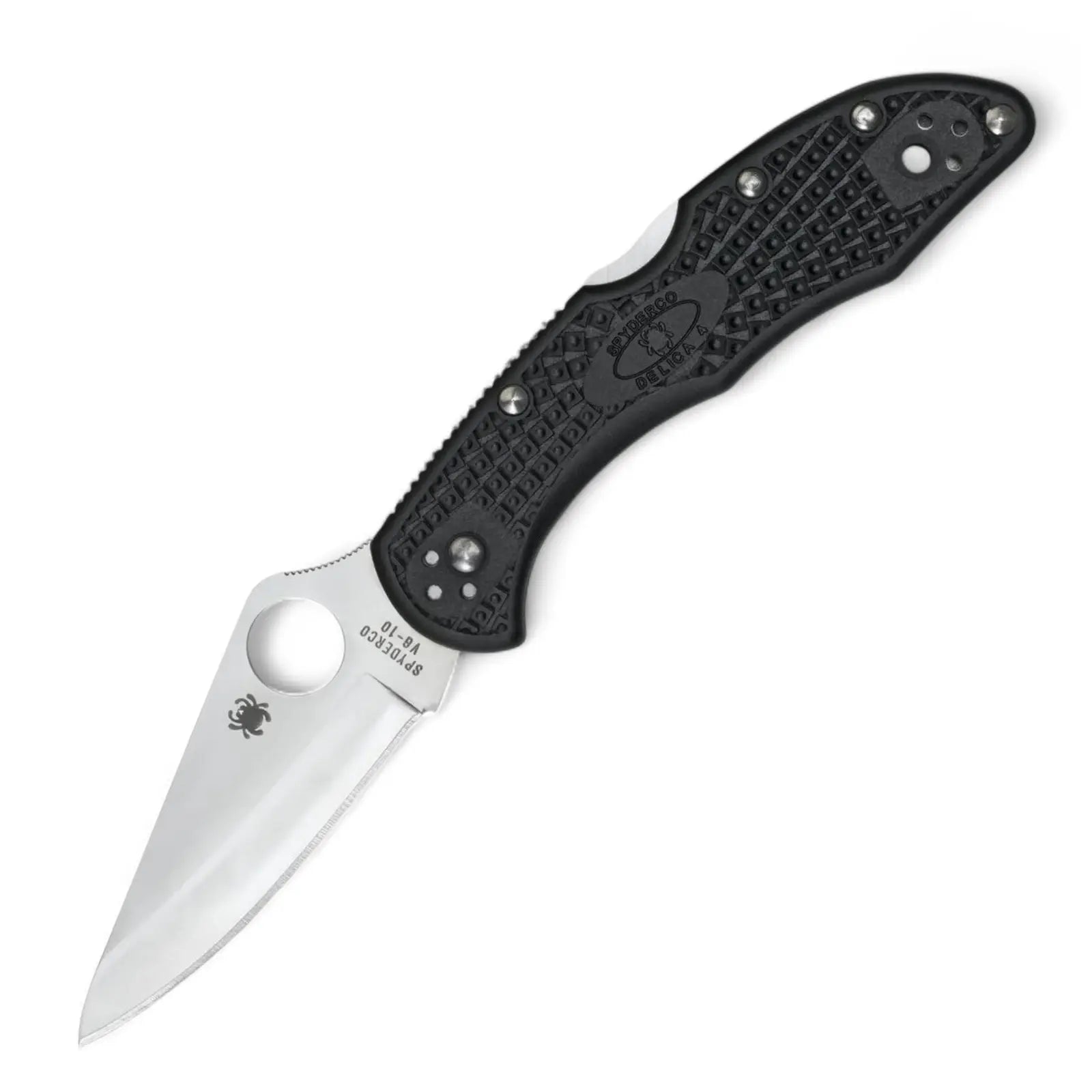 Spyderco C11PBK Delica 4 Black – VG-10 Klappmesser mit FRN Griff Spyderco