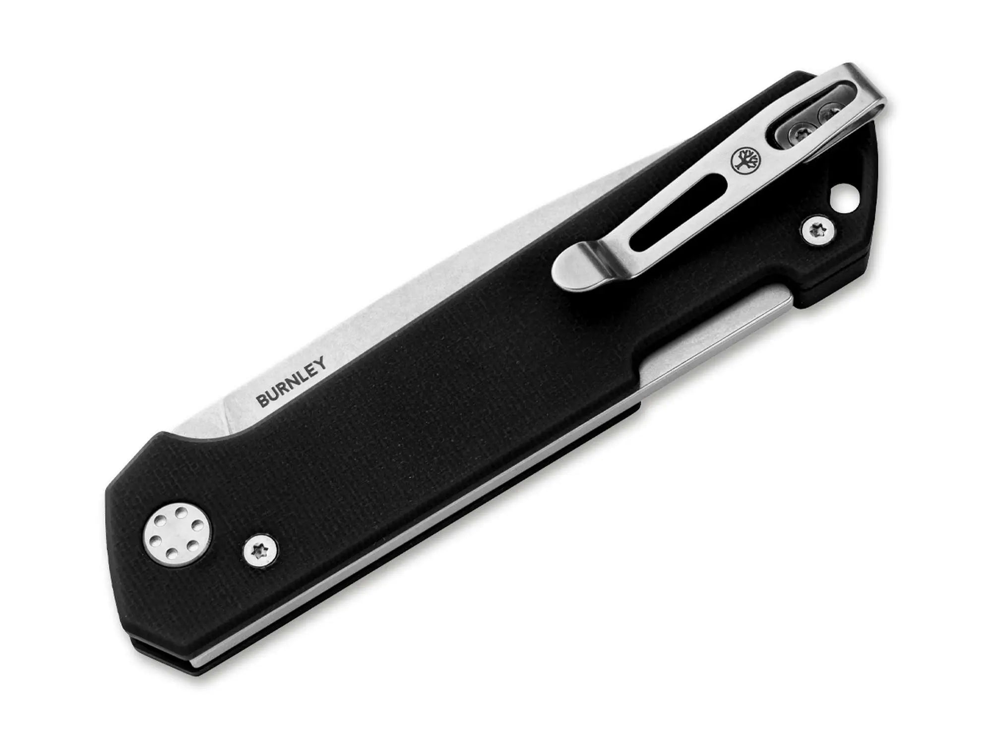 Böker Kihon Bifold G10 Black 110318 – Rückseite mit Taschenclip