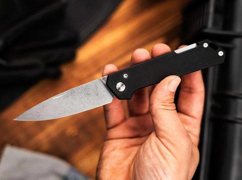 Böker Kihon Bifold G10 Black – Design Lucas Burnley, Griffrücken und Backlock