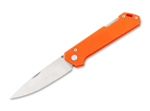 Böker Kihon Bifold G10 Orange 110322 – geöffnetes Messer von der Vorderseite