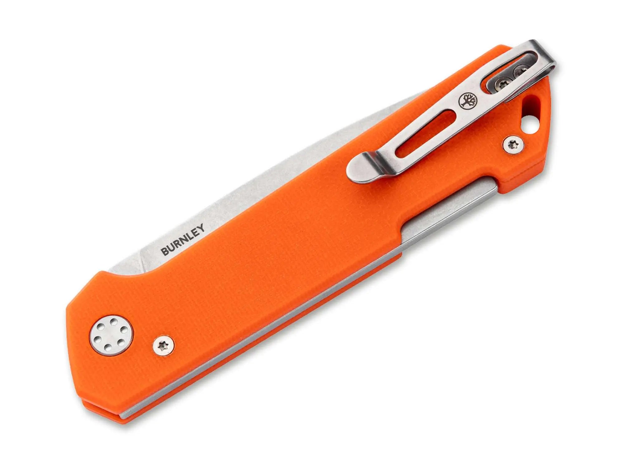 Böker Kihon Bifold G10 Orange 110322 – Rückseite mit Taschenclip