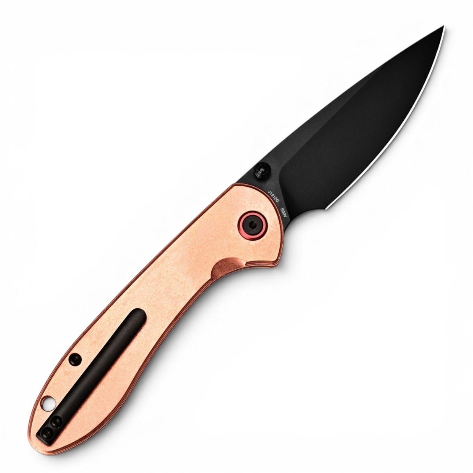 CJRB Feldspar Vintage Copper – Top-Liner-Lock EDC mit S90V Klinge & Kupferschalen
