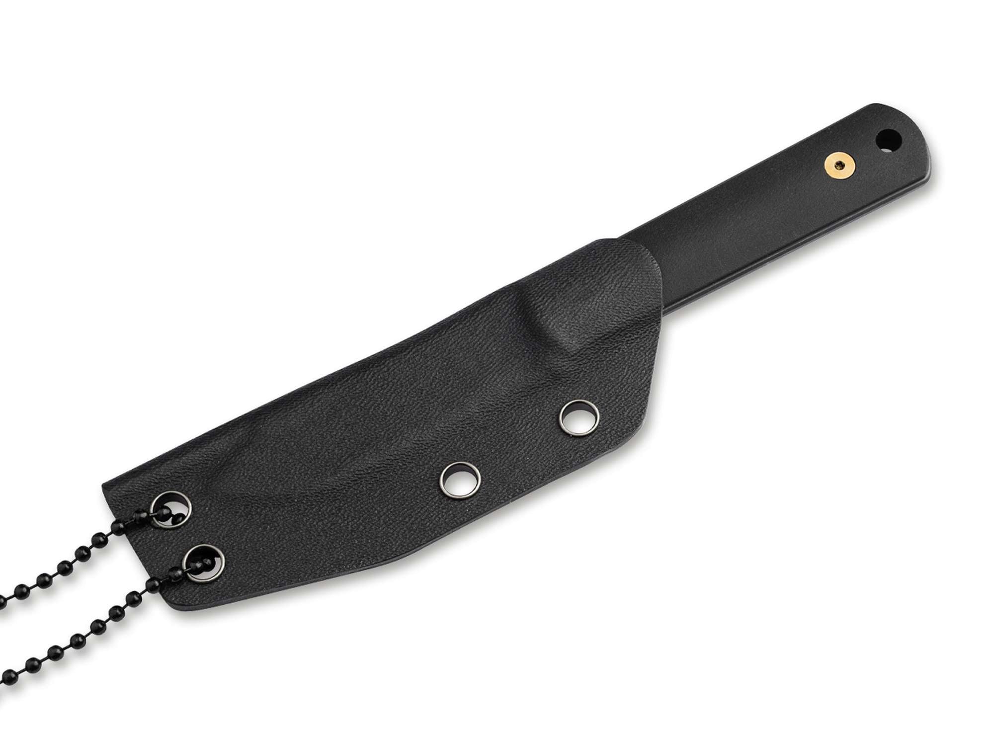 Böker BFF Packlite Allblack Stargaze – Ultraleichtes feststehendes EDC Messer mit MagnaCut-Klinge & Richlite-Griff
