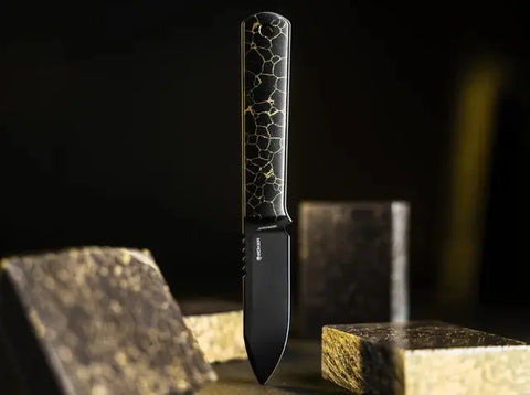 Böker BFF Packlite TruStone Black – Draufsicht des Skelettmessers