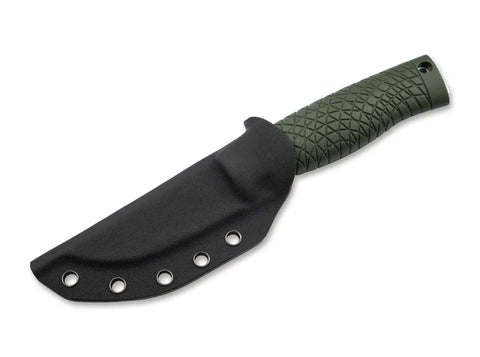 Böker Manufaktur Solingen Bronco Mini CPM-3V Green – Kompaktes Bushcraft-Messer mit Kydexscheide Böker Manufaktur Solingen