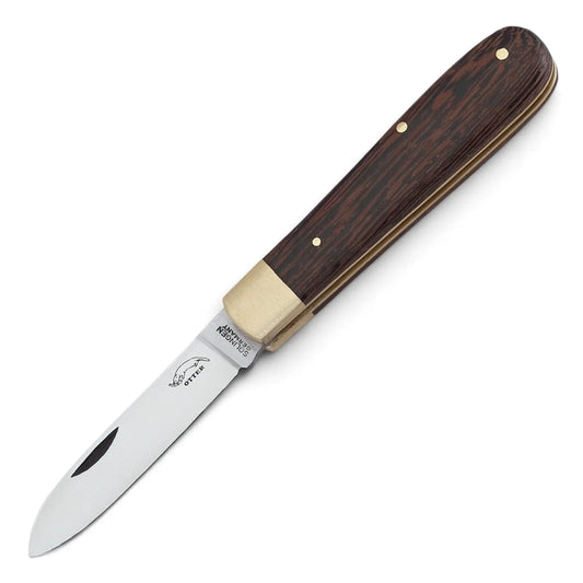OTTER 166 Wenge – Taschenmesser mit Wengegriff und Klinge aus Kohlenstoffstahl C75