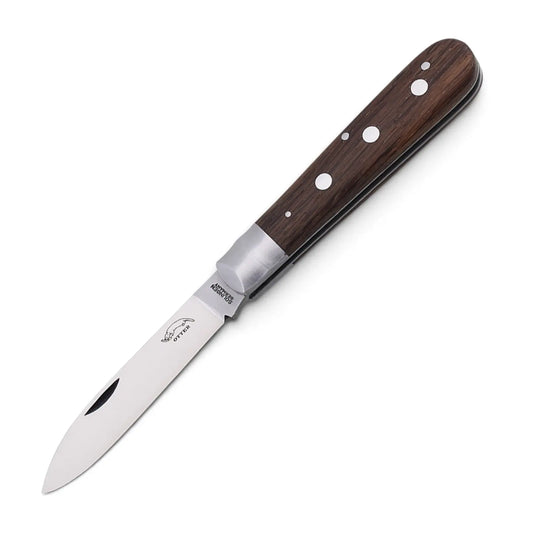 OTTER 3-Nieten Edelstahl – Taschenmesser mit Griffschalen aus Räuchereiche