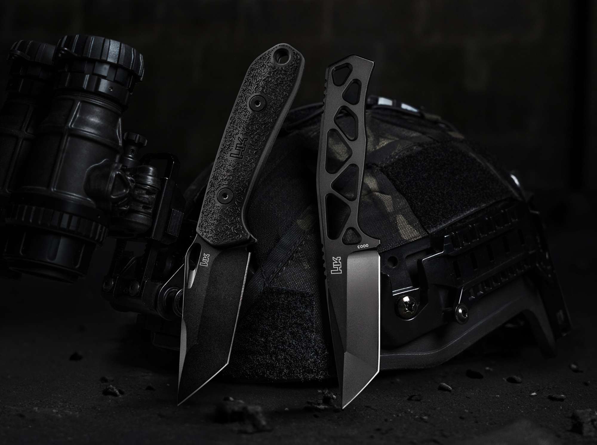 Heckler & Koch FX03 – Feststehendes Tanto-Messer aus MagnaCut mit Kydex-Scheide